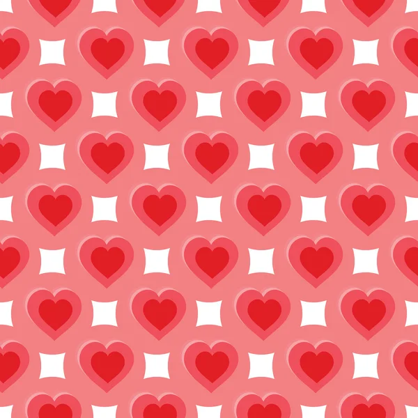 Abstract patroon met hart — Stockvector
