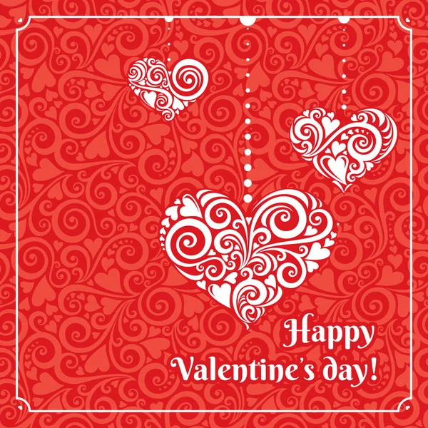 Valentine's day card — Stock Vector