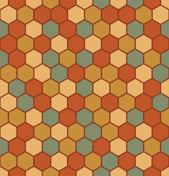Sömlös hexagon mönster — Stock vektor