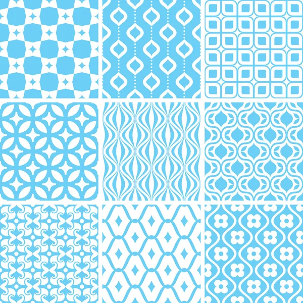 Abstract seamless patterns — Stock Vector