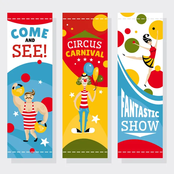 Circus banners — Stock Vector