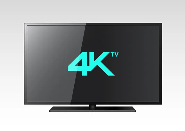 Televisión 4K — Vector de stock