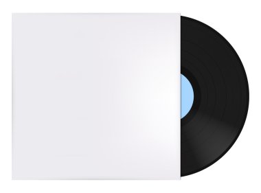 Vinyl record with cover clipart