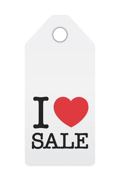 I Love Sale — Stock Vector