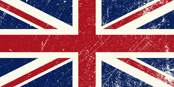 Britse vlag vintage — Stockvector