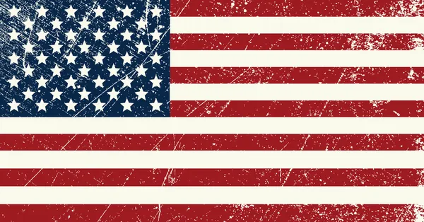 Bandera USA vintage — Vector de stock