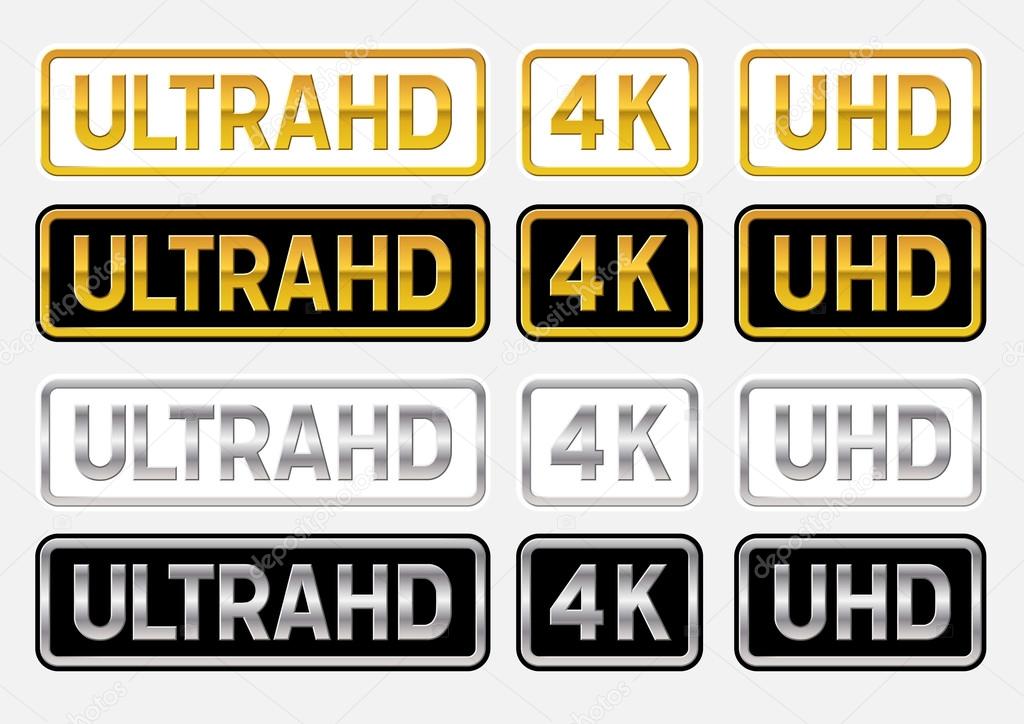 Logotipos UltraHD Stock Vector by ©Thomaspajot 23880357