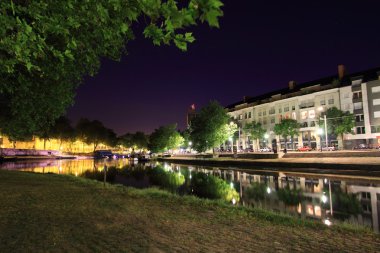 erdre gece - nantes, Fransa