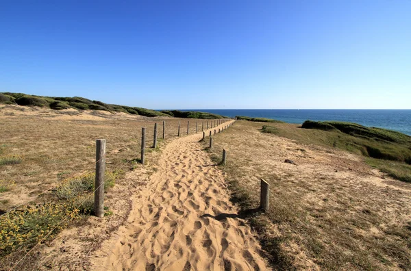 Weg naar het strand — Stockfoto