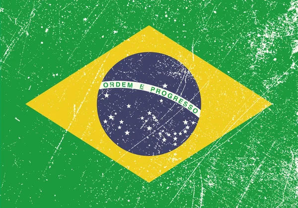 Brasilianische Flagge — Stockvektor