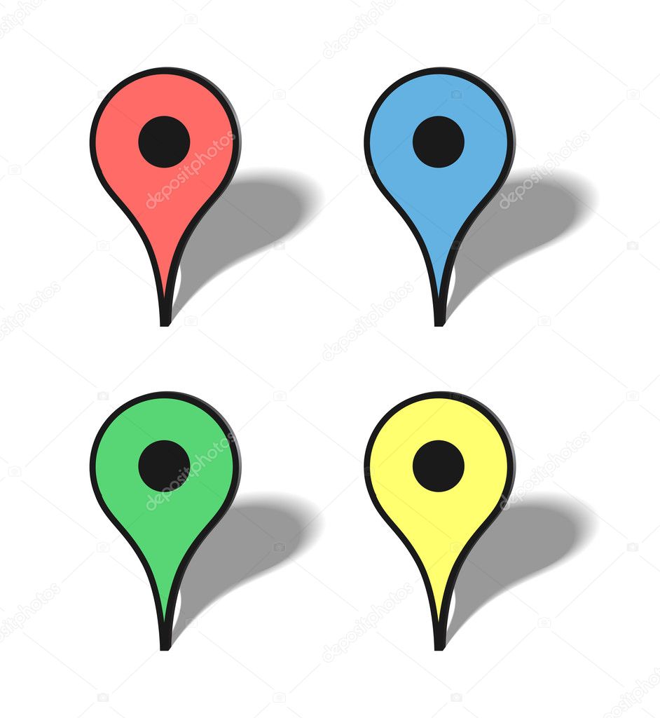 Markers map icons
