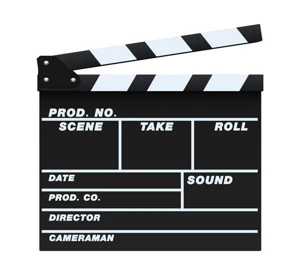 黑色 clapperboard — 图库矢量图片