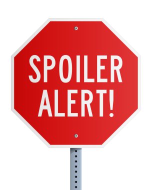 Spoiler Alert roadsign clipart