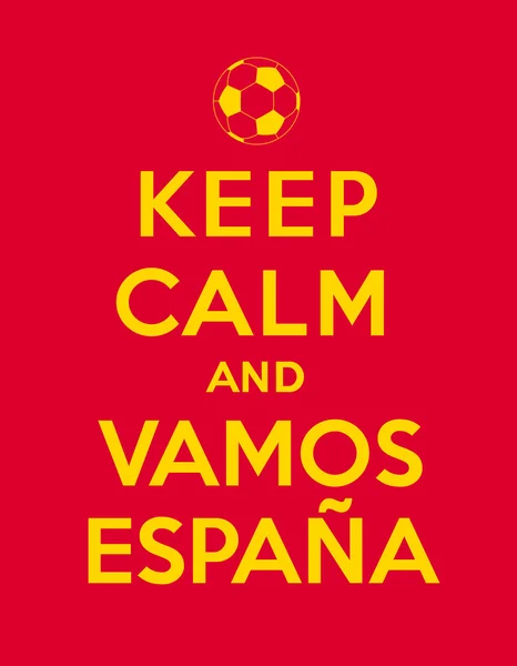 Restez calme et Vamos Espana — Image vectorielle