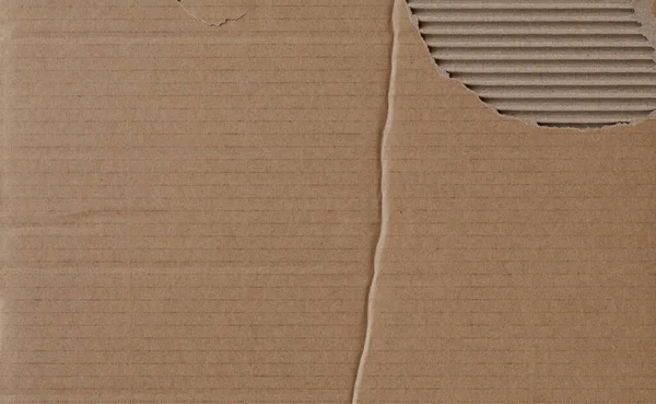 Worn Cardboard Texture Fold Torn Part — Stock Photo, Image