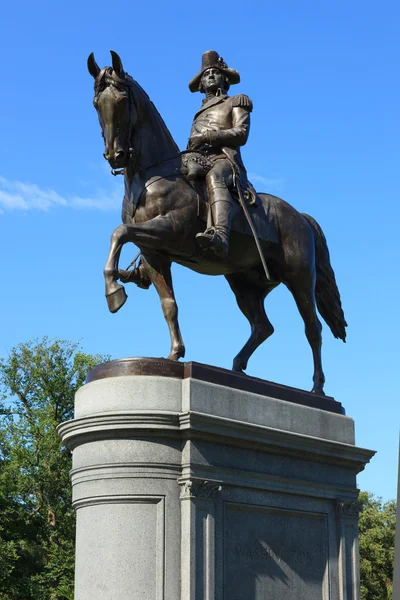 George Ουάσιγκτον άγαλμα σε κοινή πάρκο boston — Φωτογραφία Αρχείου