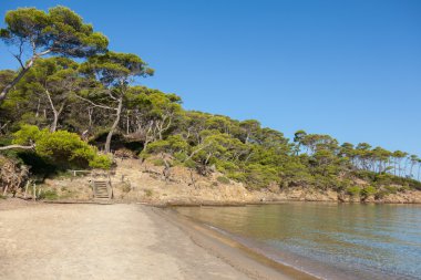 Notre dame beach porquerolles Adası Fransa