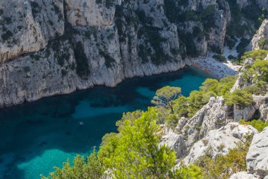 tr vau calanque havadan görünümü