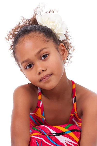 Bonito jovem africano ásia menina — Fotografia de Stock