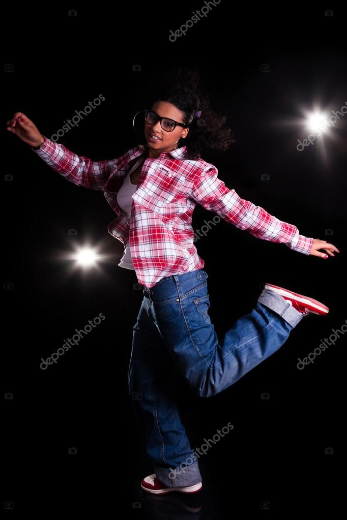 Young African American woman dancing Stock Photo by ©sam741002 15856809