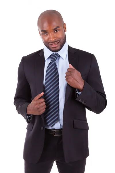 Retrato de um jovem homem de negócios afro-americano — Fotografia de Stock