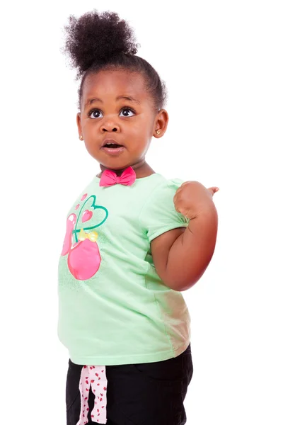 Schattig klein Afrikaans Amerikaans meisje — Stockfoto