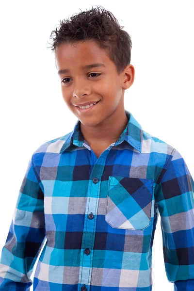 Retrato de um menino afro-americano bonito — Fotografia de Stock