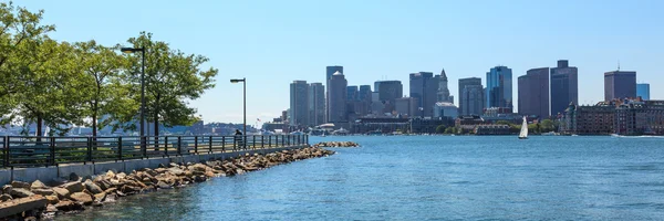 Skyline de Boston desde East Boston, Massachusetts — Foto de Stock