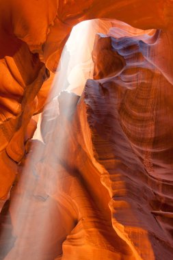 antilop Kanyonu Arizona'ışık demeti