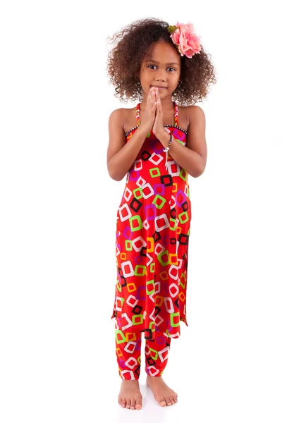 Милий молодий африканських Азіатська дівчина - азіатських дітей — стокове фото
