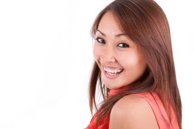 portre genç güzel Asyalı kadın - Asya