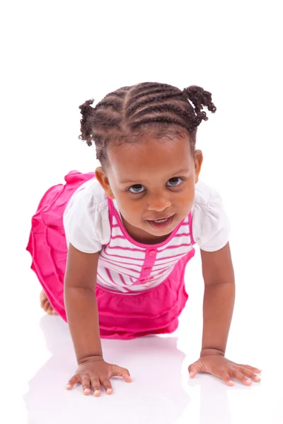かわいいアフリカ系アメリカ人の女の子 - 黒い子供 — ストック写真