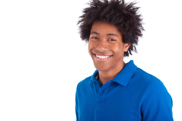 Close-up van portret van een jonge african american man - zwart — Stockfoto