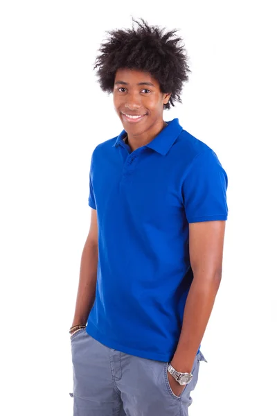 Portret van een jonge african american man - zwart — Stockfoto