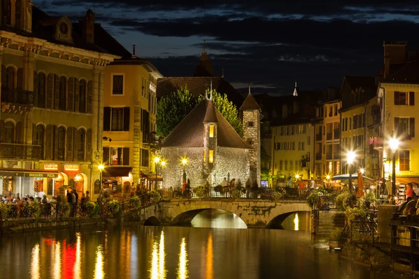 Palais de l'isle by night in Annecy - France — Stock Photo, Image