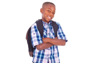 Afro-Amerikan okul boy - siyah insanlar