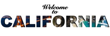 California metin resim kolaj için hoş geldiniz