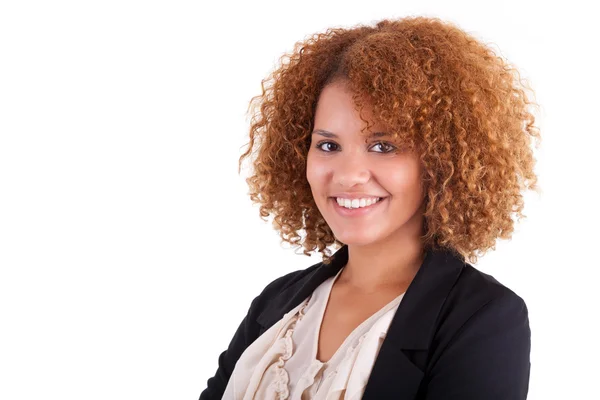 Retrato de uma jovem mulher de negócios afro-americana - Black peop — Fotografia de Stock