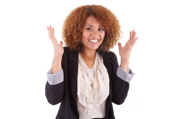 Retrato de una joven mujer de negocios afroamericana - Black peop — Foto de Stock