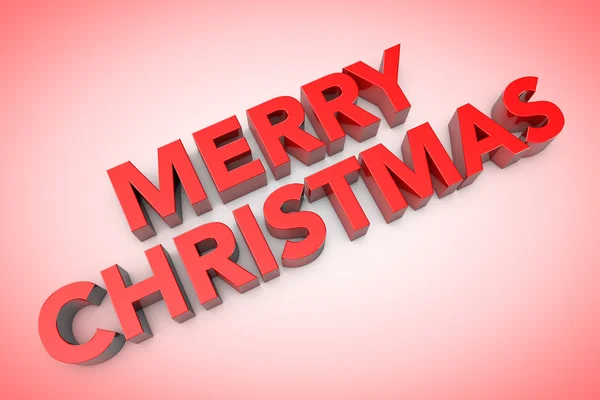 3d computer generated Merry christmas text — Stock Photo, Image