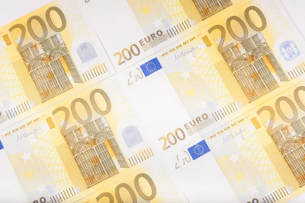 Billets en euros étalés sur le plancher - Monnaie européenne — Photo