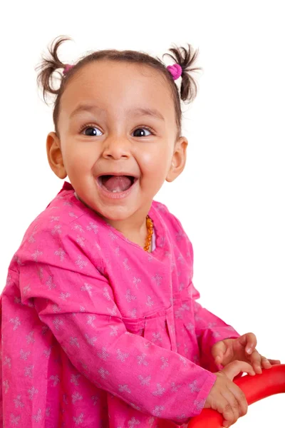 Bonito pouco afro-americano bebê menina- negros — Fotografia de Stock