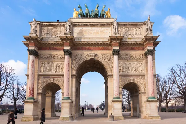 Arco de triomphe du carrousel em Paris - França — Fotografia de Stock
