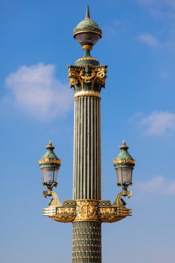 Fransa paris sokak lambası - yakın çekim
