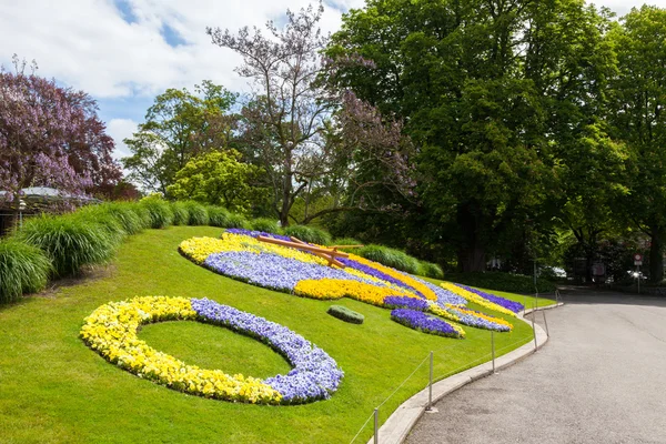 Beautiful and colorful floral clock in geneva switzerland - Swis