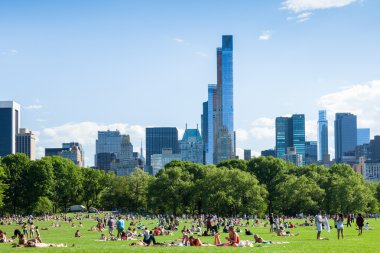 Central park - new york - ABD içinde oturan insanlar