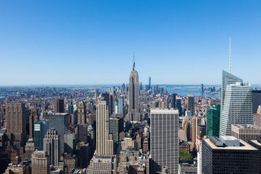 Manhattan new York - ABD havadan görünümü