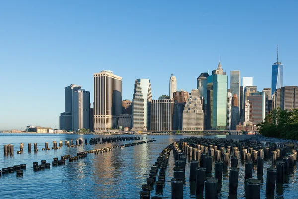 Vista del bajo Manhattan en Nueva York — Foto de Stock
