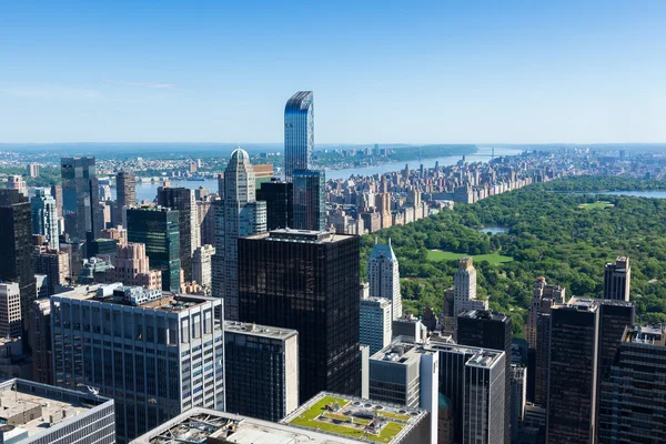 Aerial view of Manhattan central park  in New York - USA — Stock Photo, Image
