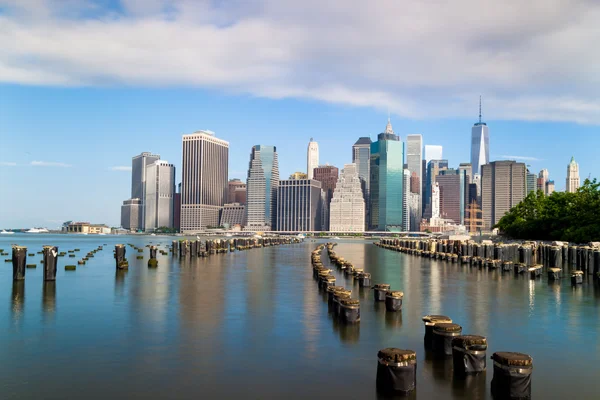 Blick auf lower manhattan in New York — Stockfoto